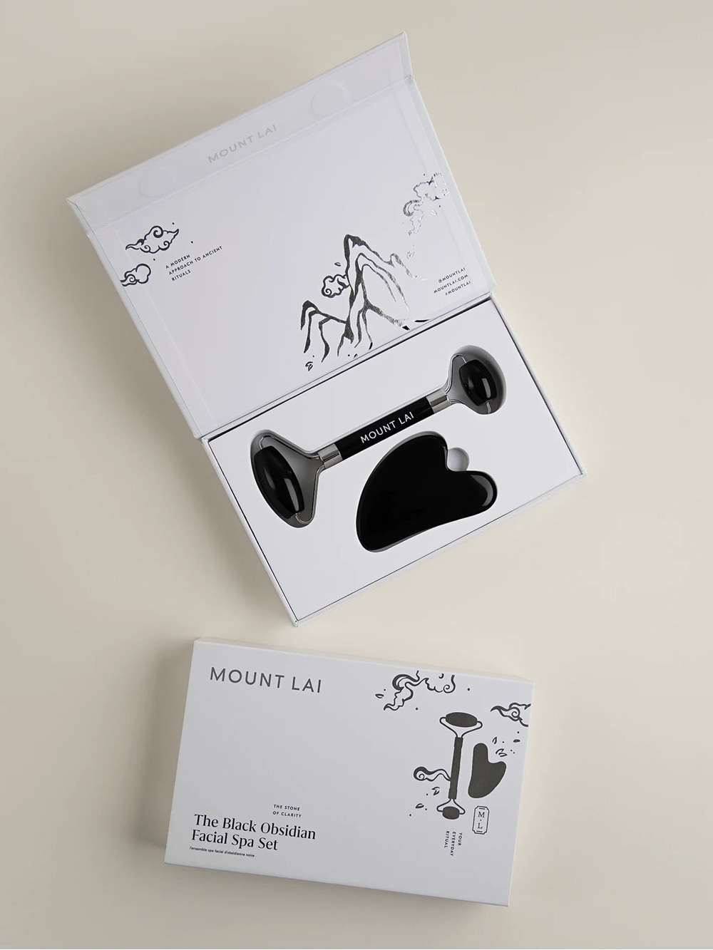 Mount Lai Black Obsidian Facial Spa Set